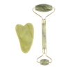 Kit 2 - Set de Massage Visage en Pierre de Jade – Roll-On & Gua Sha